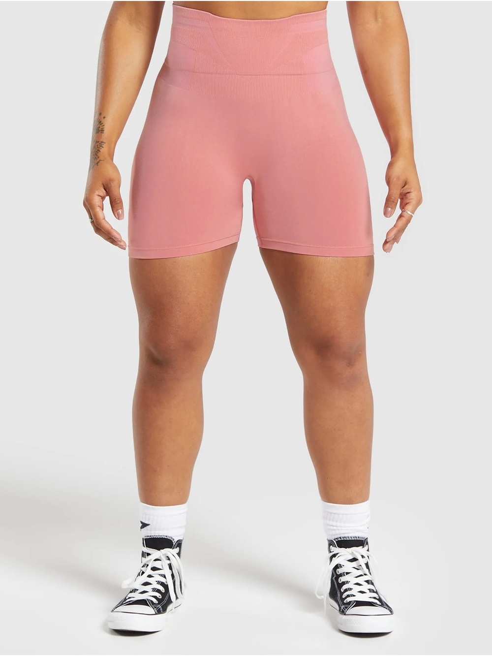 Gymshark High-Waist Seamless Rose Bike Shorts
